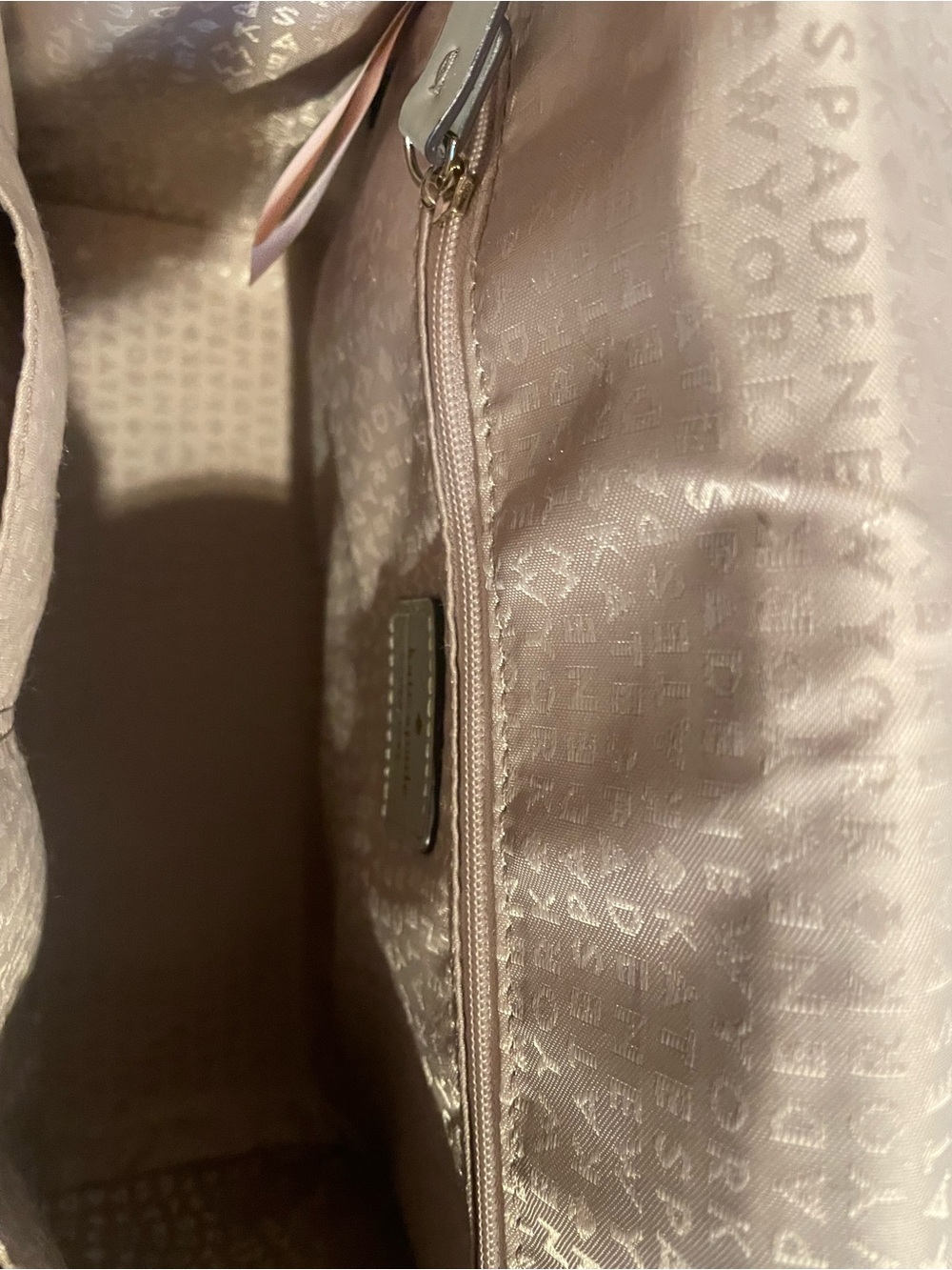 Kate Spade Croc-Embossed Nude Handbag - Picture 4 of 8